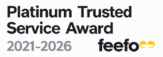 Feefo platinum service award Feefo badge